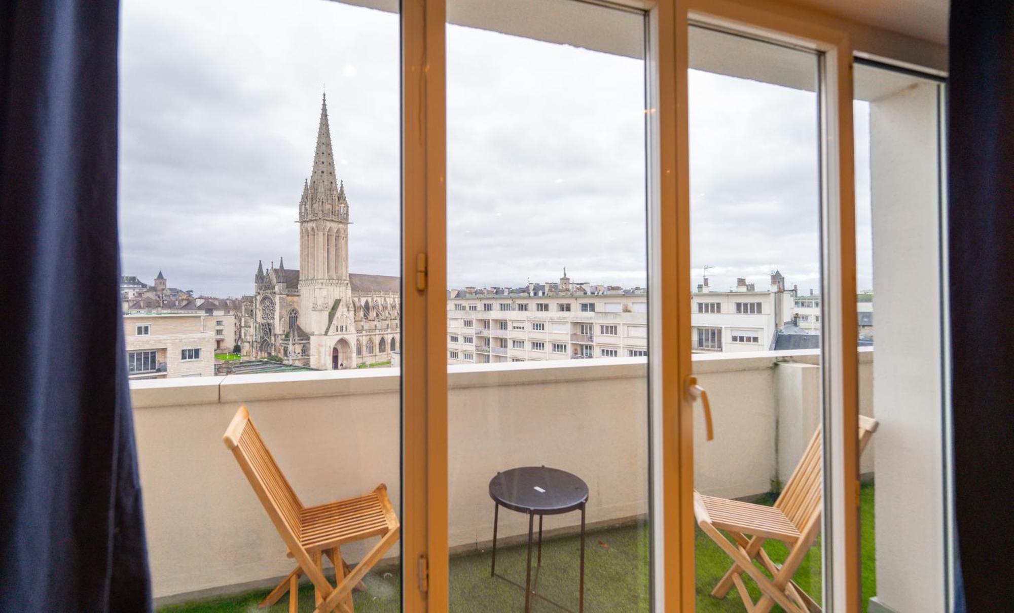 Appt Premium Centre Chateau Terrasse 2 Chambres 6P Vue Exceptionnelle 凯恩 外观 照片